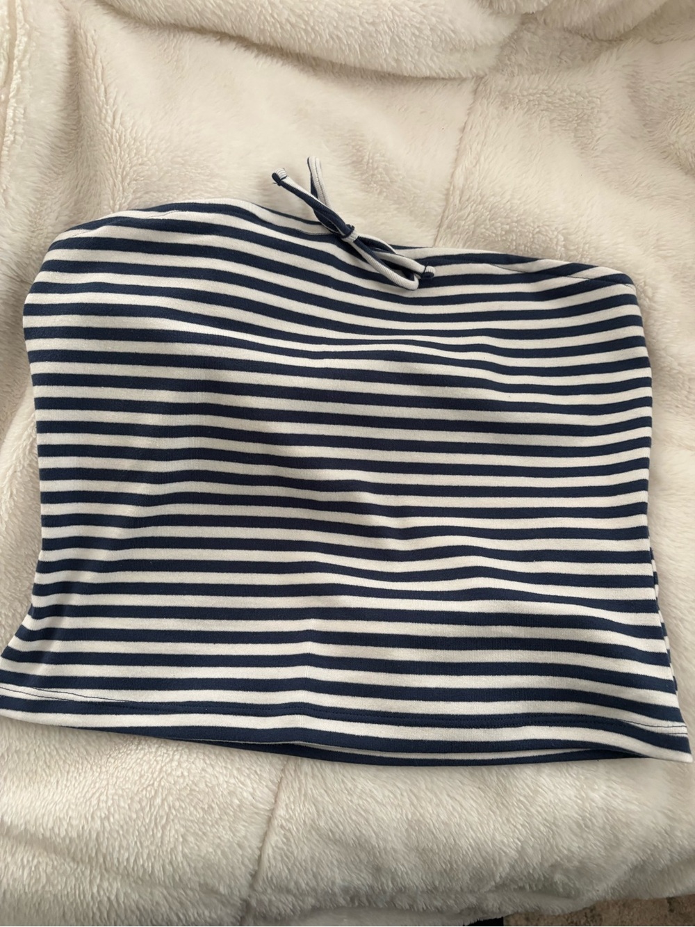 New w/tags Blue/white striped tube top